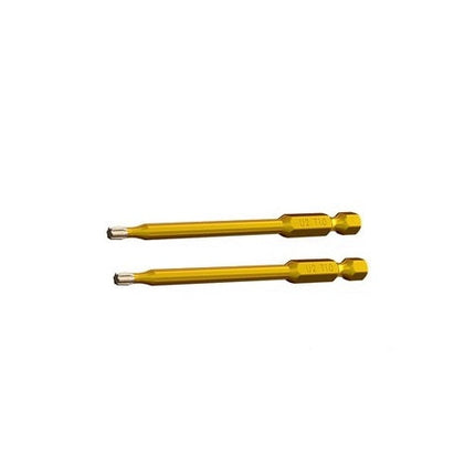U2 Driver Bits,  2 pack, T10, yellow; U2 Driver Bits, Color coded for ease of use. T-10 is yellow,T-15 is red, T-25 is green, T-30 is black, T-40 is Blue