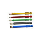 U2 Driver Bits, 2 pack, T-40, blue;  U2 Driver Bits, Color coded for ease of use. T-10 is yellow,T-15 is red, T-25 is green, T-30 is black, T-40 is Blue
