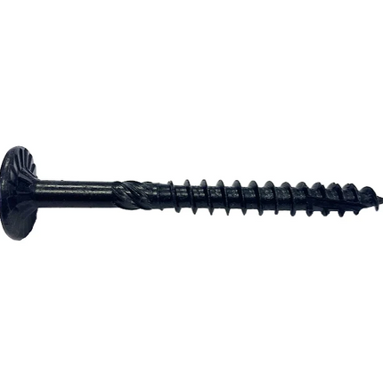 U2 Fasteners Black Flat Head Screw, Carbon Steel, 20pc Box
