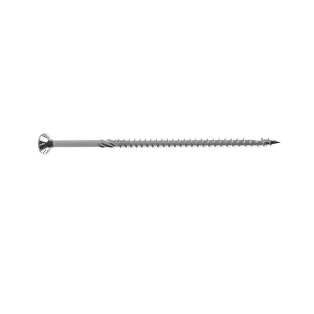 U2 Fasteners Stainless Steel Universal Screw, smooth shank with reamer thread to enlarge the hole and to create a passage when drawing materials together and reduces tension for the screw head.; Universal Screw Line Art, deep recess Star drive allows one handed install, nibs for countersinking into tough materials, reamer thread, tapper point for easily piercing material. 