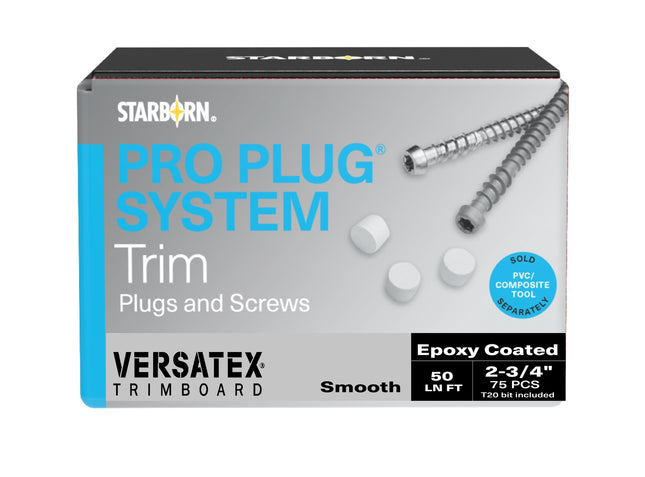 Pro Plug System for Versatex Smooth Trim, 50 Lin Ft, Epoxy