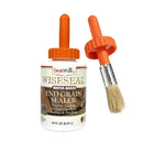 Wiseseal Water-Based End Grain Sealer.  Protects against cut end checking, cracking, and swelling.  16 oz with application brush.