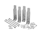 Simpson DTT1SS Deck Tension Tie, 14 Gauge, Kit with Screws, Stainless Steel