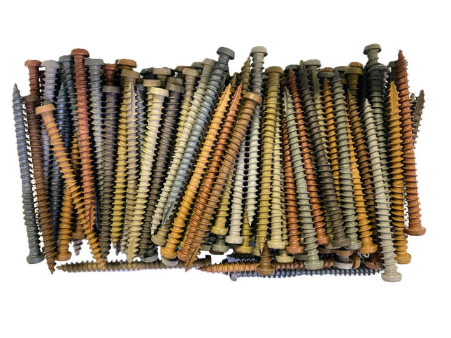 Cap-Tor Composite Deck Screws, #10 x 2-3/4", 200pcs, Multicolor Pack