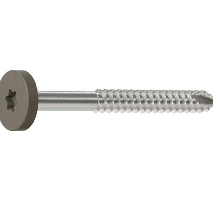 Fascia Board Screws, #8 x 1-3/4", Gray, 75pcs, 316 Stainless Steel
