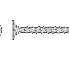 Wafer Head Fiber Cement Screw, Square Drive, Stainless Steel; Wafer Head Fiber Cement Screw being installed