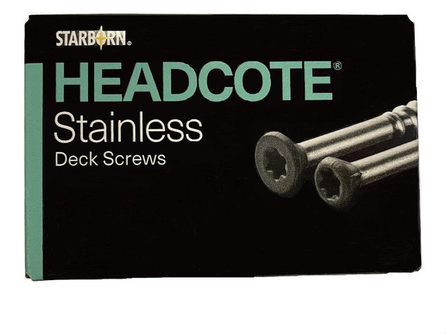 Headcote, #7 x 2-1/4" Trim Screws, Black, 305 Stainless Steel, Partial Box-215pcs