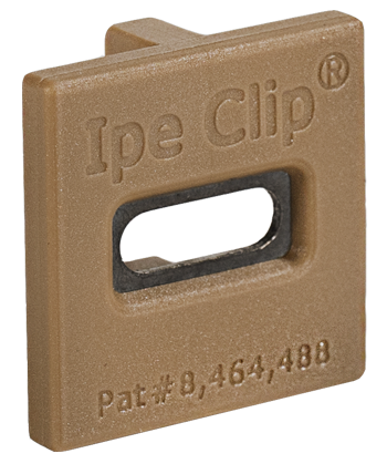 Ipe Clip, Extreme S Brown, Front view of clip; https://cdn.shopify.com/s/files/1/0683/9441/8316/files/ipe-clip-extremeS-brown-back.png?v=1741366849