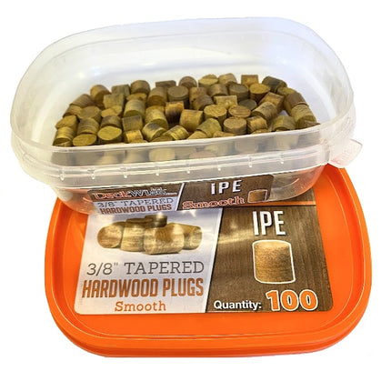 Deckwise 3/8" Ipe Plugs, Partial Box, 77pcs