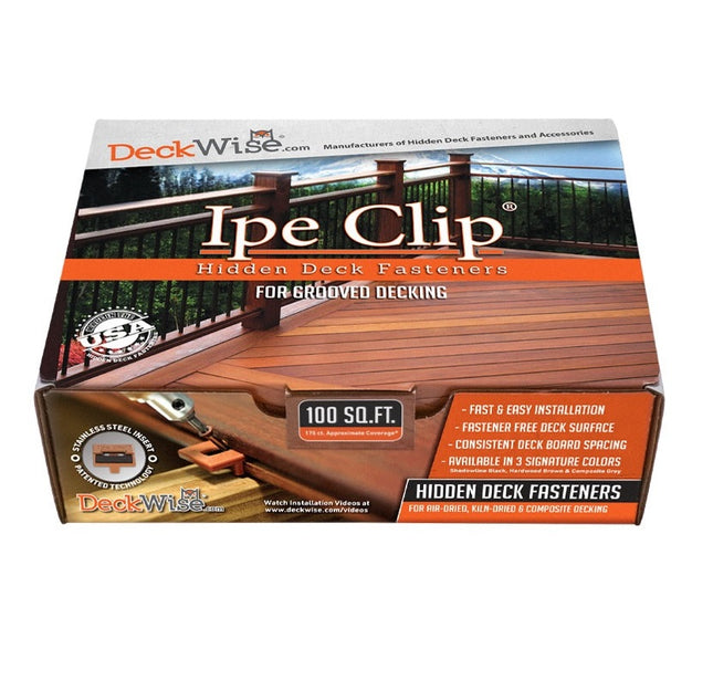 Ipe Clip Extreme Hidden Deck Fasteners, 3/32" Spacing