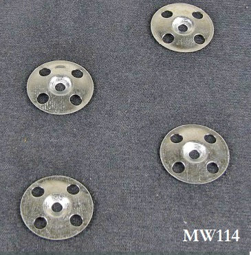 NailPro® 1-1/4" x 16 ga E. Galv. metal stucco washer