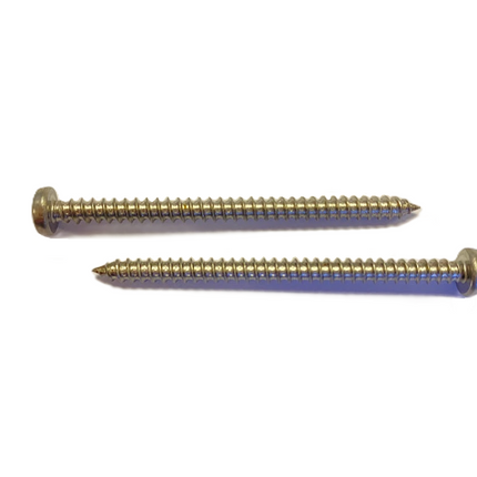 #12 Pan Head Sheet Metal Screws, Self-Tapping, 18-8 Stainless Steel