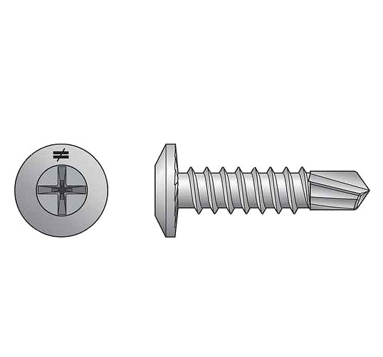 Self-drilling wire lath modified truss screw, 410 stainless steel