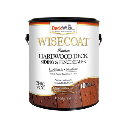 Wisecoat Hardwood Deck, Siding & Fence Sealer, 1 Gallon