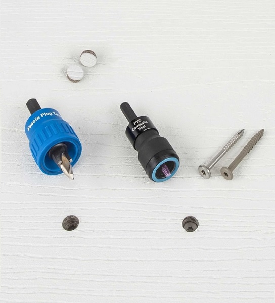 100 Pieces 9 x 1-7/8 T-20 Star Dr Pro Plug System for Fascia Plug & Screw Kit Trex Madeira Fascia Plugs & Stainless Steel Screws