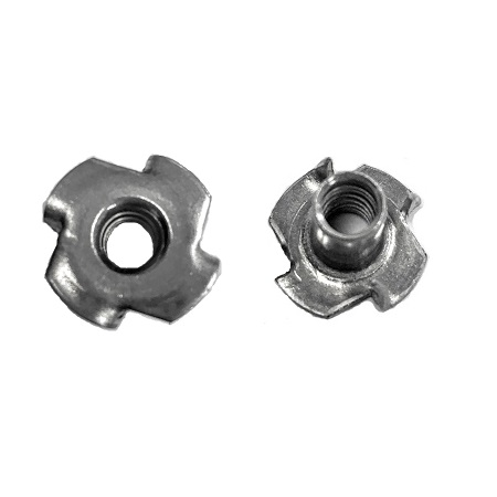 Qty 25 4-Prong 316 Stainless Steel T-Nuts Pronged Marine Grade Stainless Steel Tee Nuts 1/4-20 